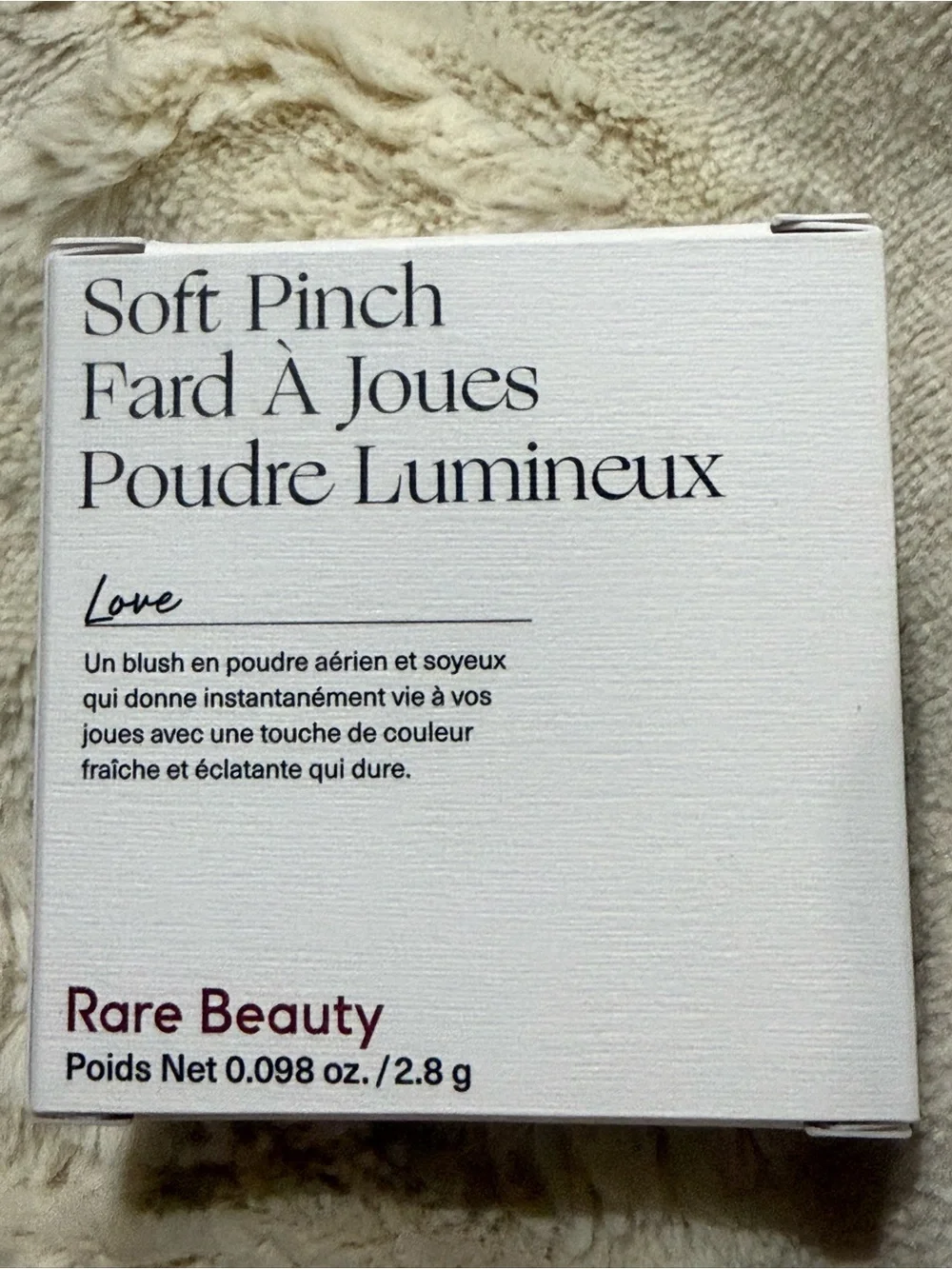 Rare Beauty Soft Pinch Luminous Powder Blush — Love (Warm Rose Coral)